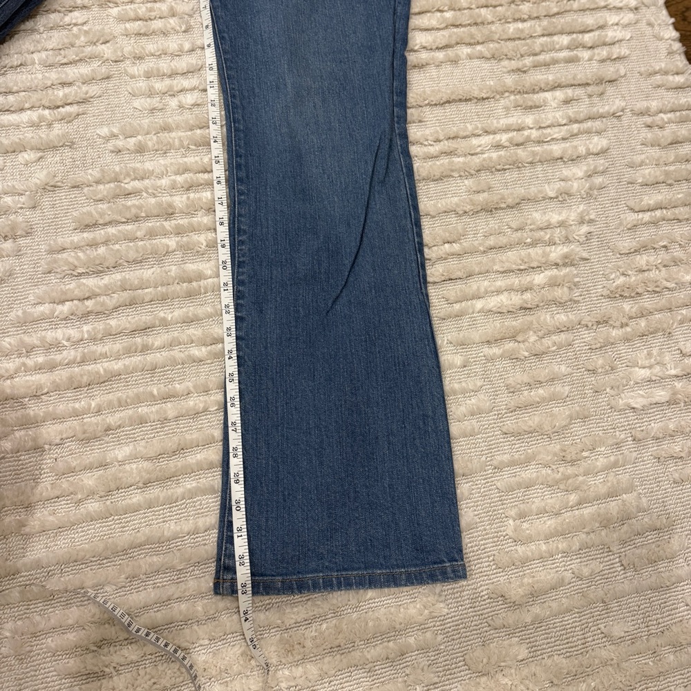 Boot cut jeans denim medium wash size 12 , lands end - Picture 9 of 10